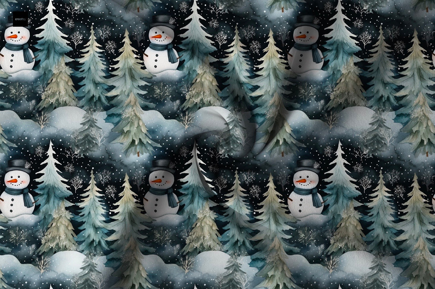 Schwarz Schneemann Wintervorbestellung